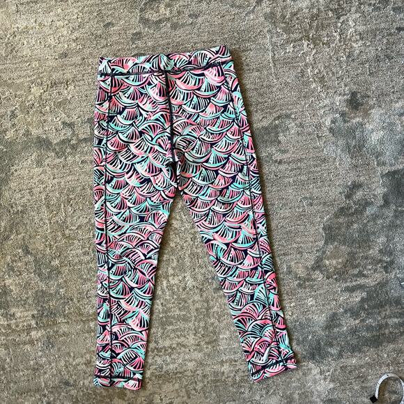 Lilly Pulitzer Girls Mini Weekender Leggings Bright Navy Neptunes Net M 6-7 - Picture 5 of 8